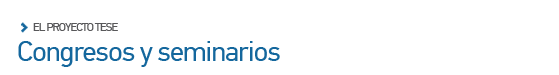 Congresos y seminarios